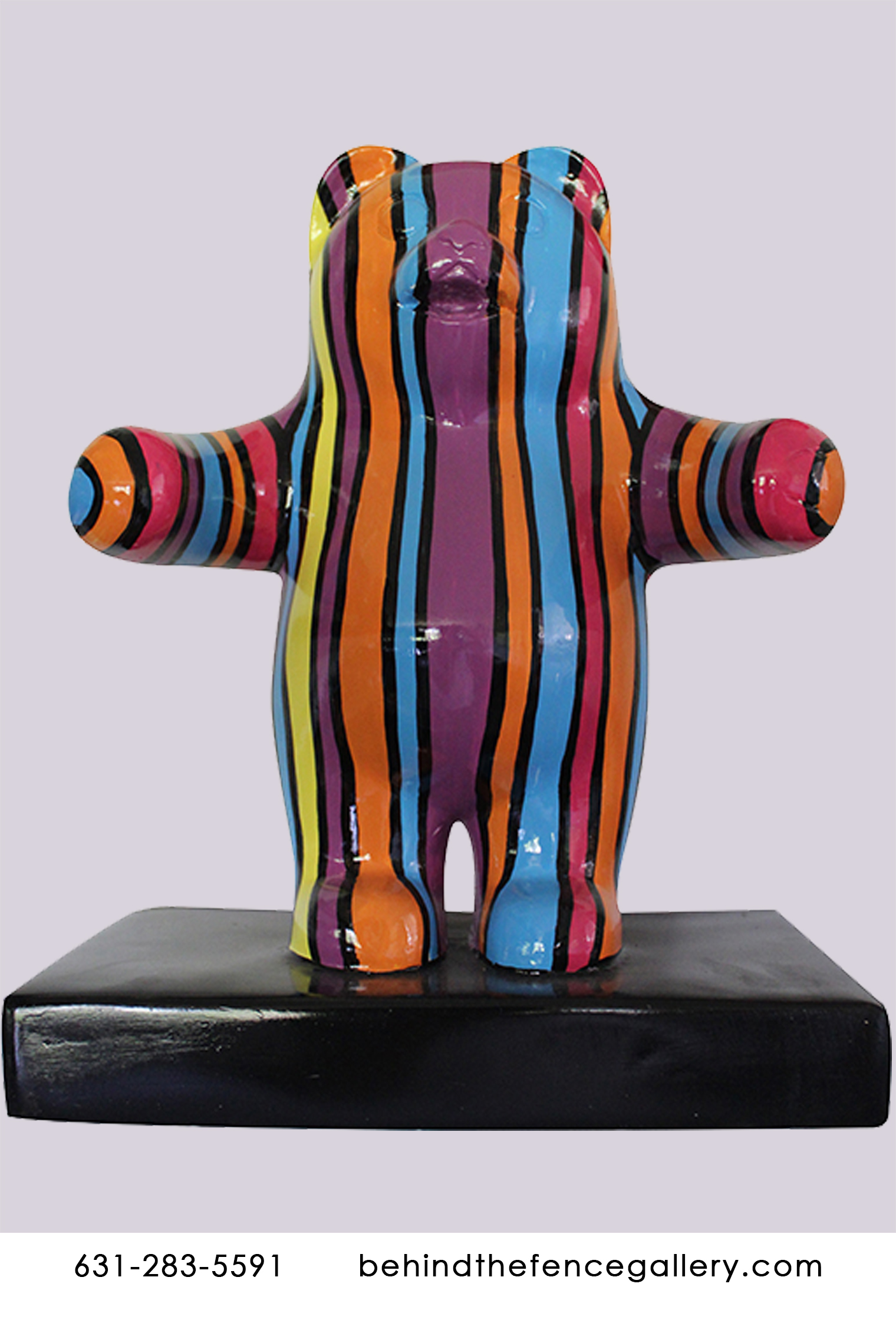Mini Pop Art Gummy Bear Wall Statue - Click Image to Close
